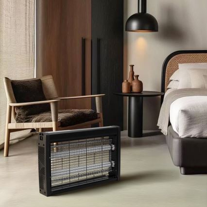 Brilagi - Elektrische insectenvanger 2xUV/10W/230V 60 m2 zwart