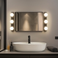 BRILAGI - ENSEMBLE 2x Applique murale LED pour salle de bains HOLLYWOOD 3xLED/3W/230V 39 cm IP44 noires