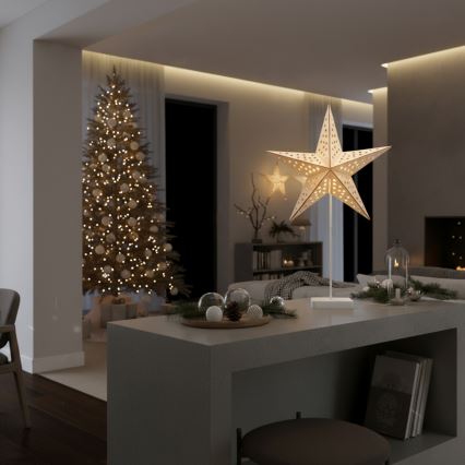 Brilagi - Étoile de Noël LED, 62x40 cm, alimentée par 3xAA
