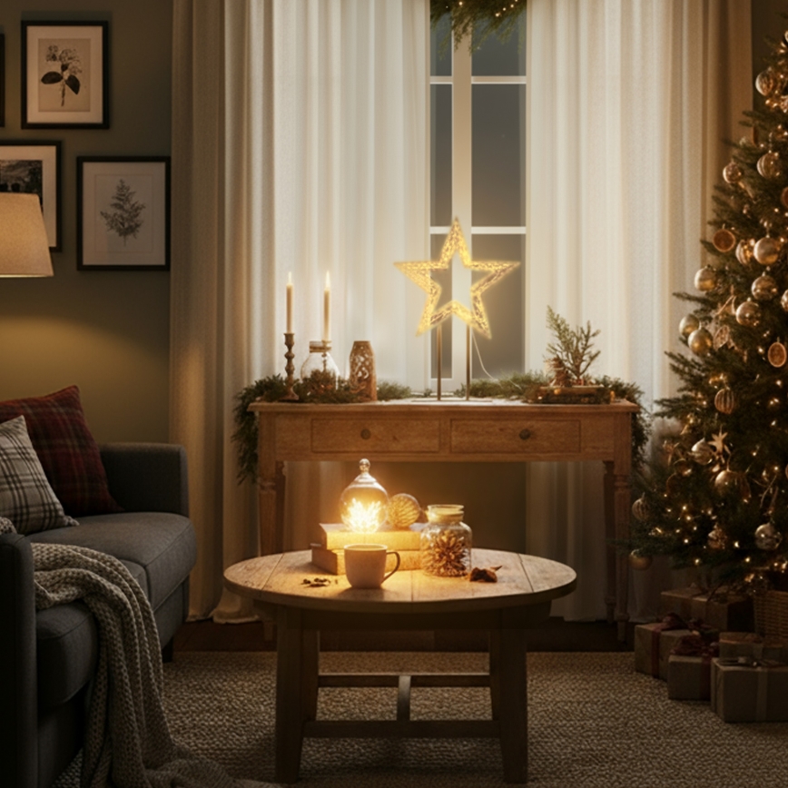 Brilagi - Étoile LED de Noël extérieure 3,6W/230V IP44 44x30 cm