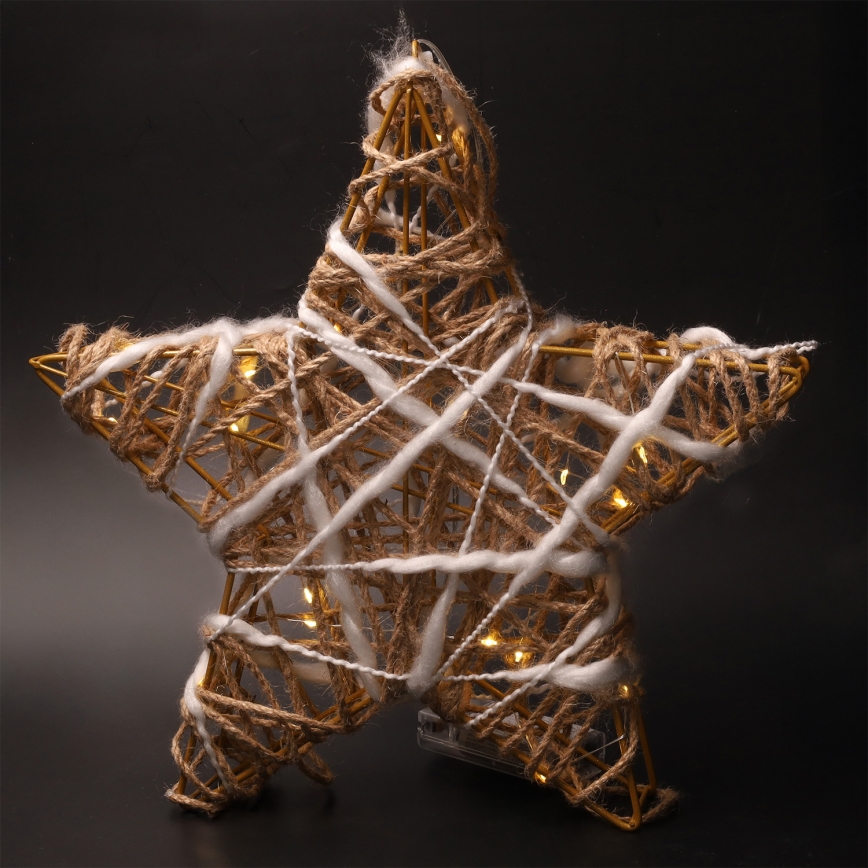 Brilagi - Étoile LED de Noël, fonctionnant sur 2 piles AA