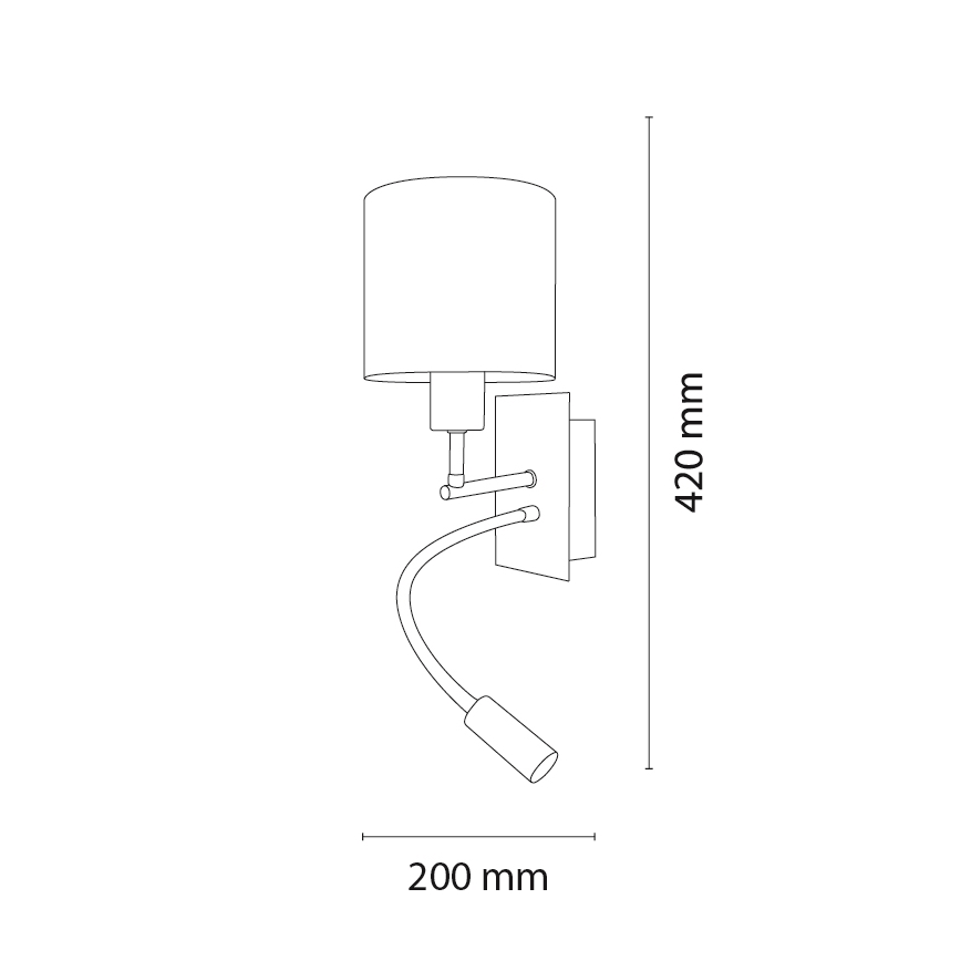 Brilagi - LED flexibele kinderwandlamp BOBO 1xE27/25W/230V + LED/3W zwart/wit/roze/met feeënmotief