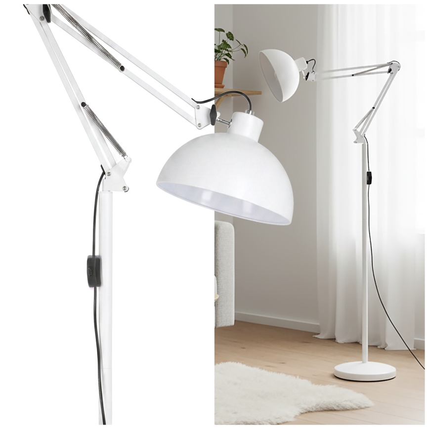 Brilagi - Flexibele staande lamp TASKER 1xE27/60W/230V 157 cm wit