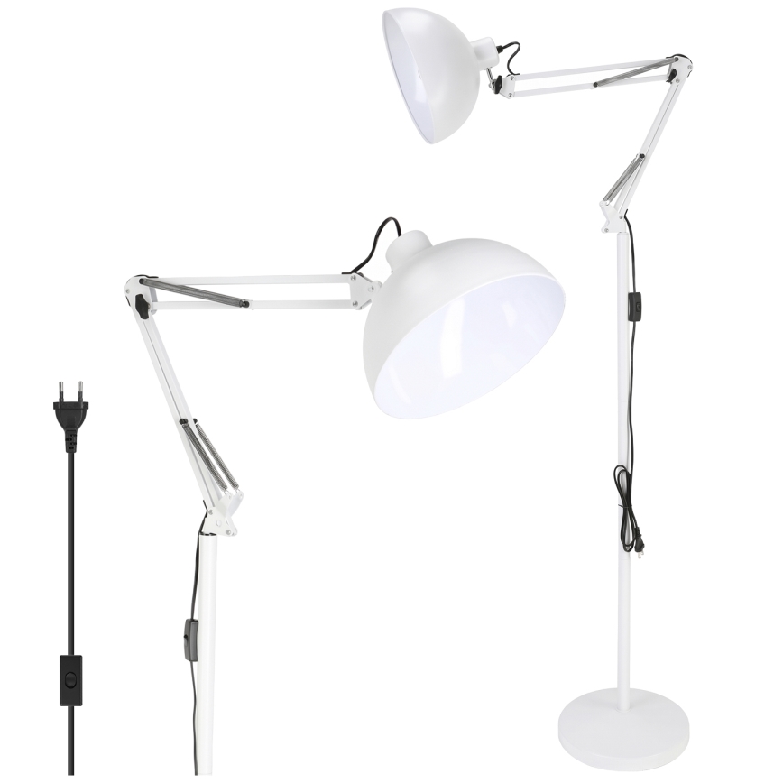 Brilagi - Flexibele staande lamp TASKER 1xE27/60W/230V 157 cm wit