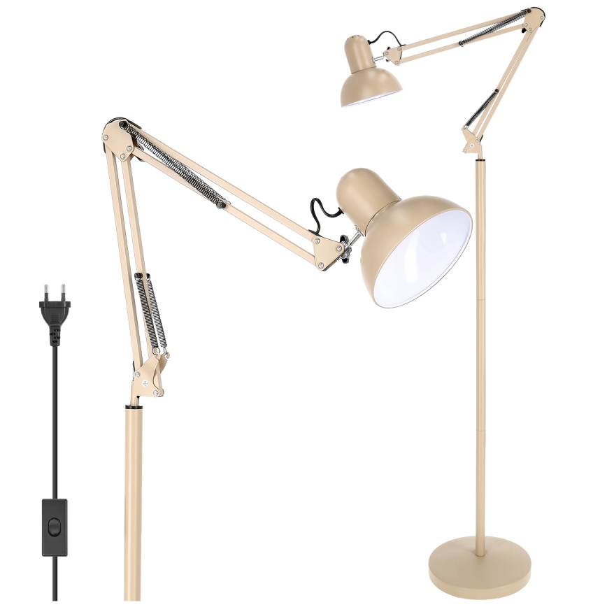 BRILAGI - Flexibele vloerlamp TASKER 1xE27/60W/230V 184 cm beige