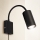 Brilagi - Flexibele wandlamp met schakelaar SELE 1xGU10/30W/230V zwart