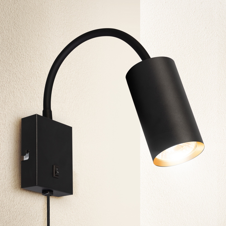 Brilagi - Flexibele wandlamp SELE 1xGU10/30W/230V zwart/goud