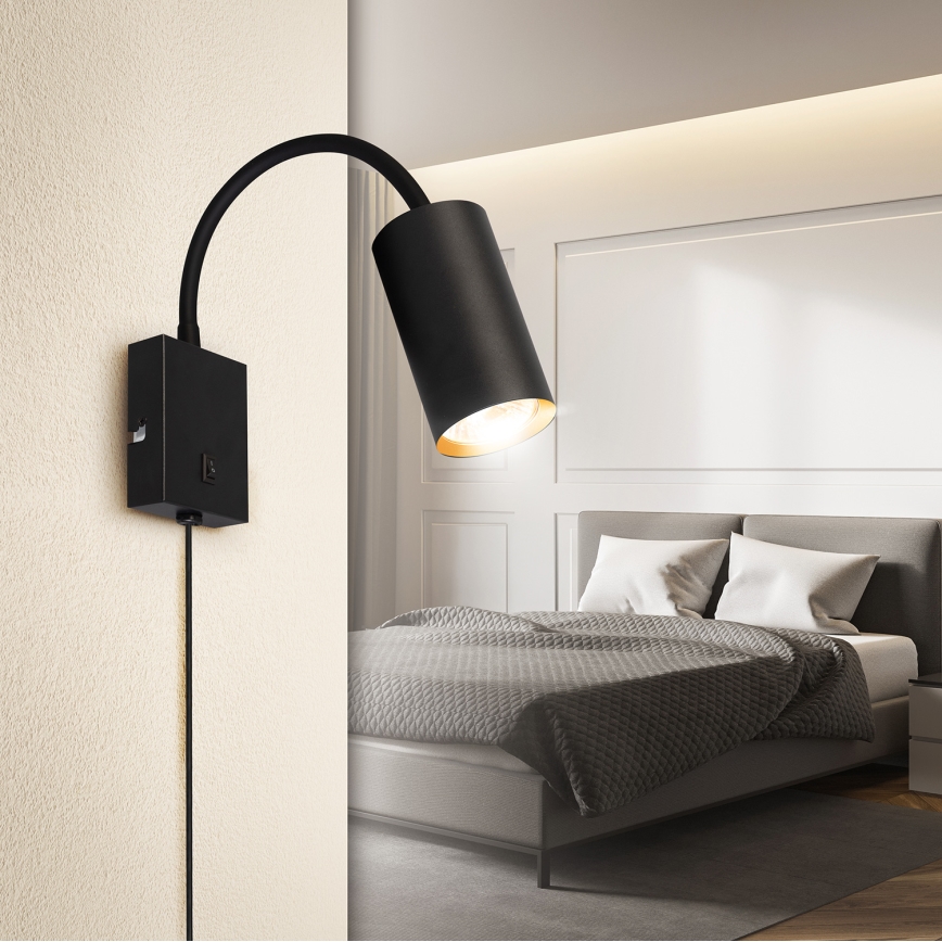 Brilagi - Flexibele wandlamp SELE 1xGU10/30W/230V zwart/goud