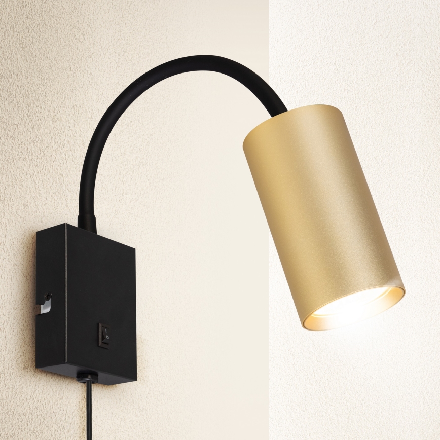 Brilagi - Flexibele wandlamp SELE 1xGU10/30W/230V zwart/goud