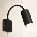 Brilagi - Flexibele wandlamp SELE met schakelaar 1xGU10/30W/230V zwart/goud