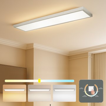 Brilagi - FRAME LED plafondlamp voor badkamer 50W/230V 3000/4000/6000K 120x30 cm IP44 zilverkleurig