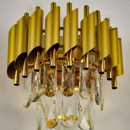 Brilagi - Gouden wandlamp ECLIPSE 2xE14/10W/230V