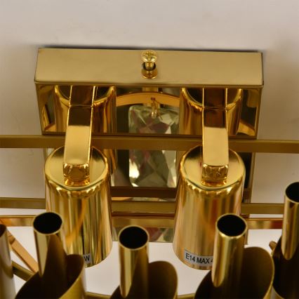 Brilagi - Gouden wandlamp ECLIPSE 2xE14/10W/230V