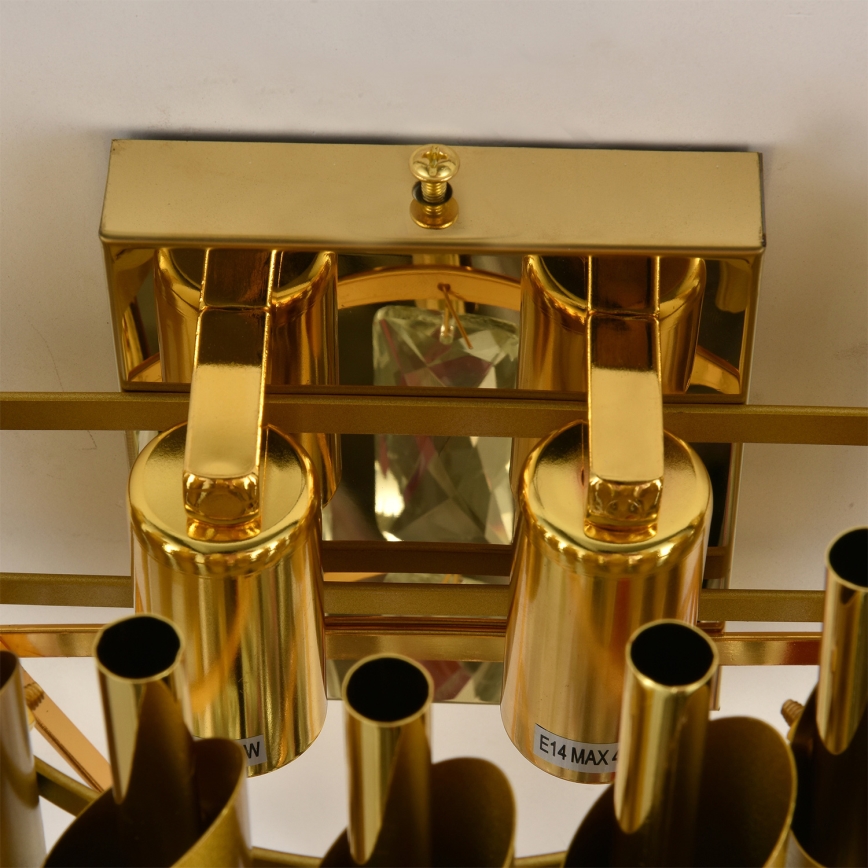 Brilagi - Gouden wandlamp ECLIPSE 2xE14/10W/230V