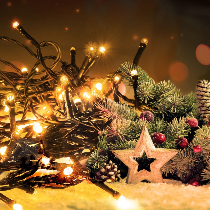 Brilagi - Guirlande de noël d'extérieur 300xLED/8 fonctions 35 m IP44 blanc chaud