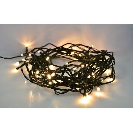 Brilagi - Guirlande de Noël extérieure à LED 500xLED/8 fonctions 55m IP44 blanc chaud