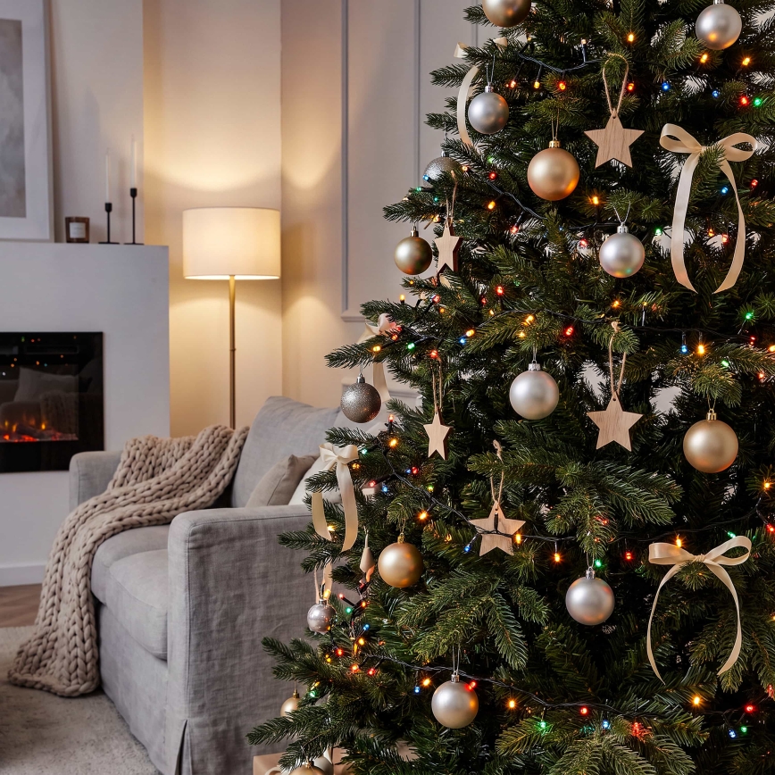 BRILAGI - Guirlande de Noël LED d'extérieur 100 LED/8 fonctions 13 m IP44 multicolore