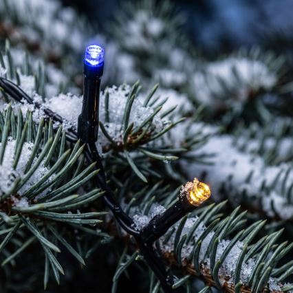 BRILAGI - Guirlande de Noël LED d'extérieur 100 LED/8 fonctions 13 m IP44 multicolore
