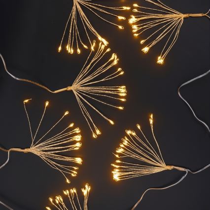 Brilagi - Guirlande de Noël LED d'extérieur 150 LED 5 m IP44 blanc chaud effet feu d'artifice