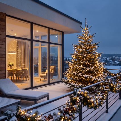BRILAGI - Guirlande de Noël LED d'extérieur 180xLED 8 m IP44 blanc chaud