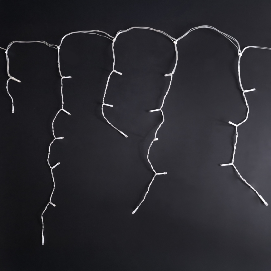 Brilagi - Guirlande LED de Noël extérieure 200 LED / 8 fonctions, 13 m, IP44, blanc chaud, effet glaçons