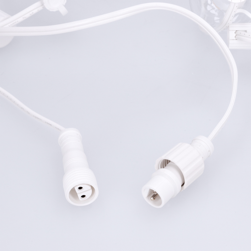 Brilagi - Guirlande lumineuse LED décorative d'extérieur GIRLANDA 25xE12/0,8W/230V 20m blanche IP44 blanc chaud