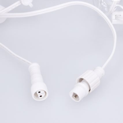 Brilagi - Guirlande LED décorative d'extérieur GIRLANDA 10xE12/0,6W/230V 8m blanche IP44 blanc chaud