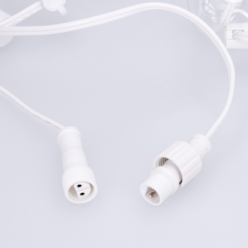 Brilagi - Guirlande LED décorative d'extérieur GIRLANDA 10xE12/0,6W/230V 8m blanche IP44 blanc chaud