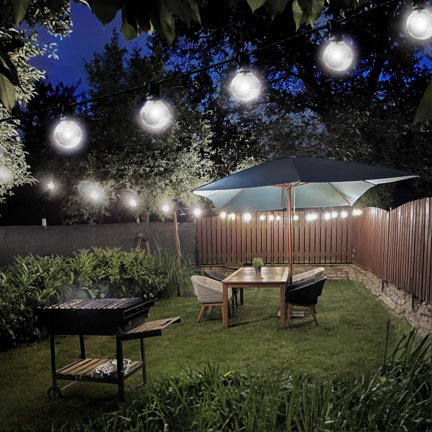 Brilagi - Guirlande décorative LED d'extérieur GIRLANDA 25xE12/0,8W/230V 20m IP44 blanc froid