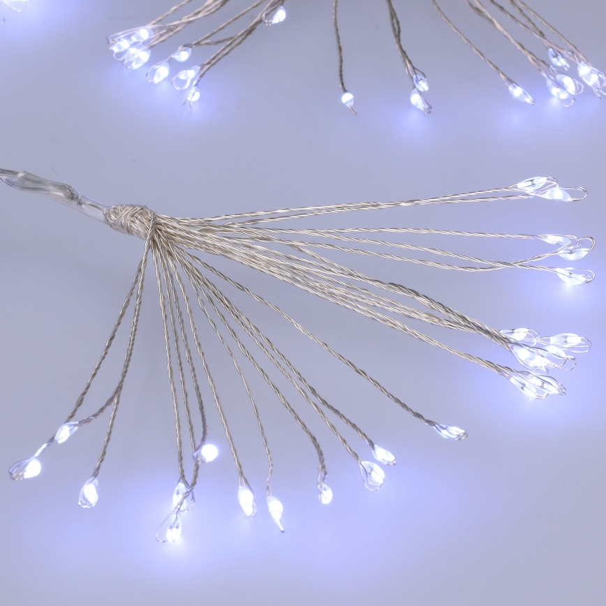 Brilagi - Guirlande LED d'extérieur 150 LED 5 m IP44 blanc froid effet feu d'artifice