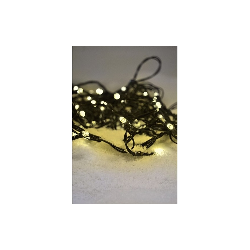 Brilagi - Guirlande LED d'extérieur 200 LED, 8 fonctions, 23 m, IP44, blanc chaud