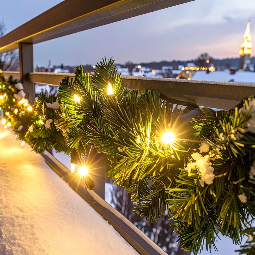 Brilagi - Guirlande LED extérieure pour Noël, 300 cm, alimentée par 3 piles AA, IP44