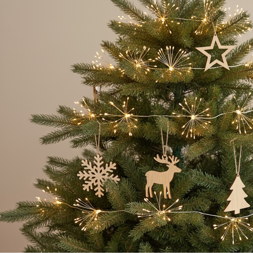 Brilagi - Guirlande lumineuse de Noël pour extérieur 150xLED 5m IP44 blanc chaud effet feu d'artifice