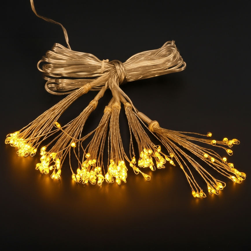 Brilagi - Guirlande lumineuse de Noël pour extérieur 150xLED 5m IP44 blanc chaud effet feu d'artifice