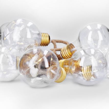 BRILAGI - Guirlande lumineuse décorative LED 10xLED/3xAA 1,8m blanc chaud