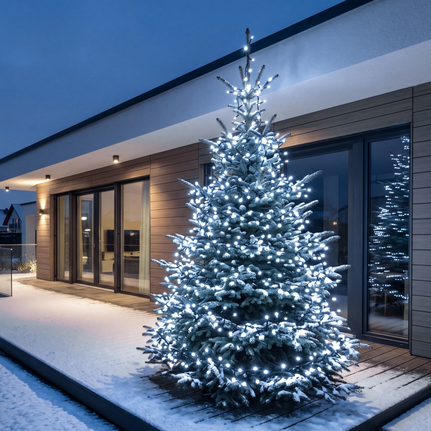 BRILAGI - Guirlande lumineuse LED d'extérieur 800 LED 21 m IP44 blanc froid