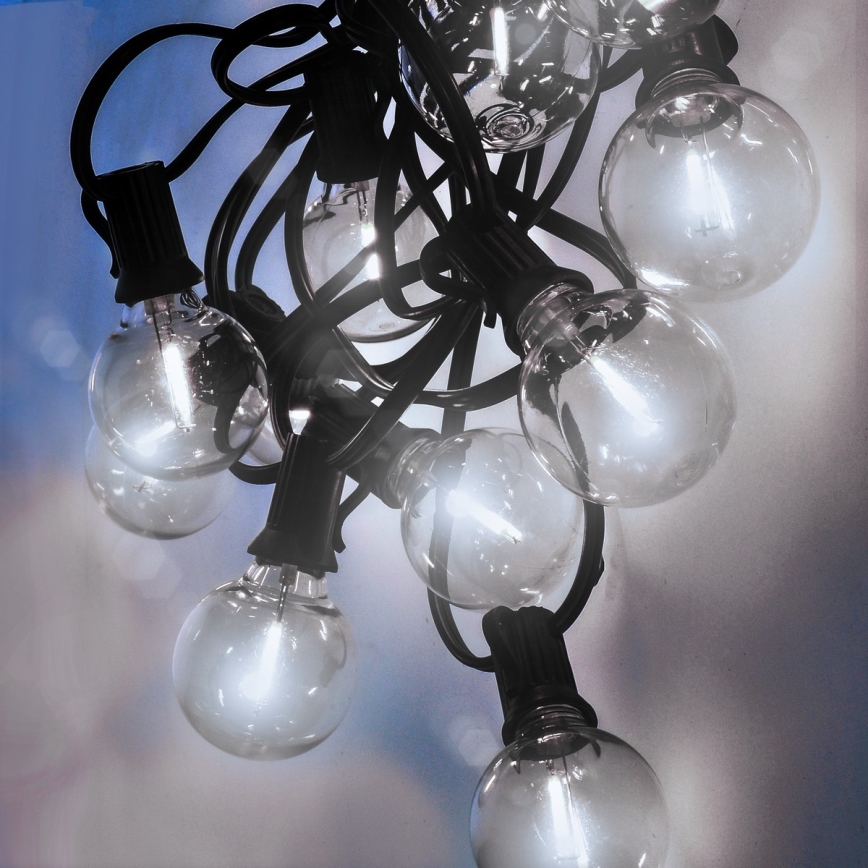 Brilagi - Guirlande LED décorative d'extérieur GIRLANDA 25xE12/0,8W/230V 20m IP44 blanc froid