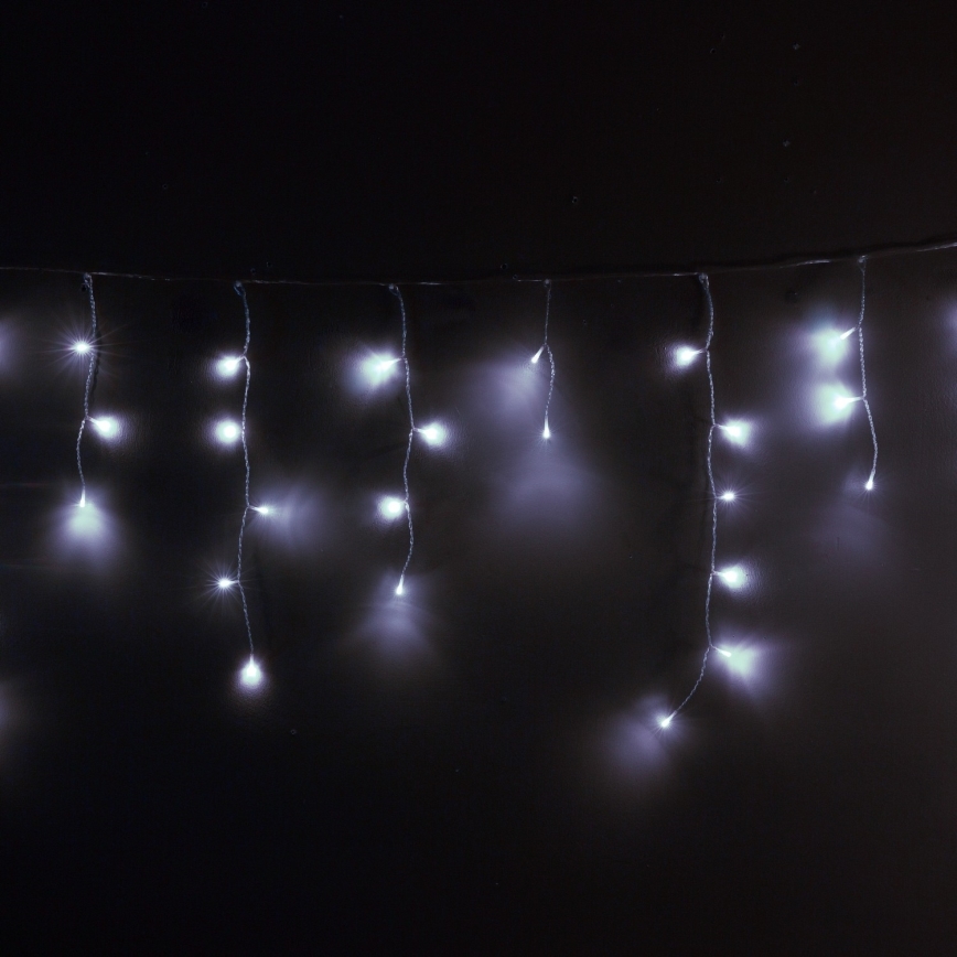 Brilagi - Guirlande de Noël LED d'extérieur 200 LED/8 fonctions 13 m IP44 blanc froid effet glaçons