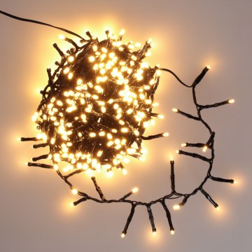 BRILAGI - Guirlande lumineuse LED d'extérieur pour Noël, 400 LED, 13 m, IP44, blanc chaud