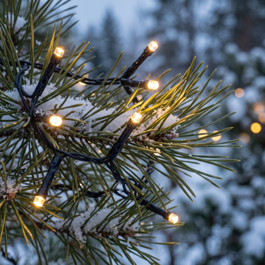 BRILAGI - Guirlande lumineuse LED d'extérieur pour Noël, 400 LED, 13 m, IP44, blanc chaud