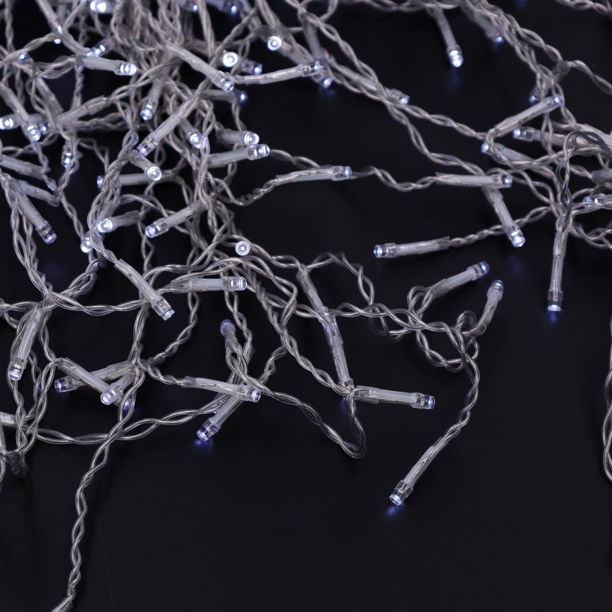 Brilagi - Guirlande lumineuse LED d'extérieur pour Noël 400 LED / 8 fonctions, 23 m, IP44, blanc froid