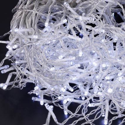 Brilagi - Guirlande lumineuse LED d'extérieur pour Noël 400 LED / 8 fonctions, 23 m, IP44, blanc froid