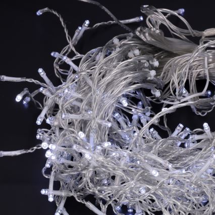 Brilagi - Guirlande lumineuse LED d'extérieur pour Noël 400 LED / 8 fonctions, 23 m, IP44, blanc froid