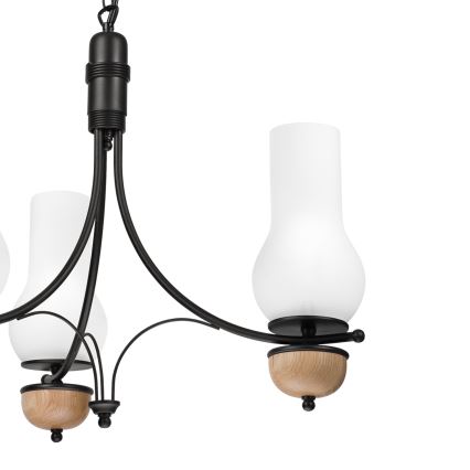 Brilagi - Hanglamp aan een ketting COTTAGE 3xE14/40W/230V beuken/wit