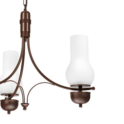 Brilagi - Hanglamp aan een ketting COTTAGE 3xE14/40W/230V eiken/wit