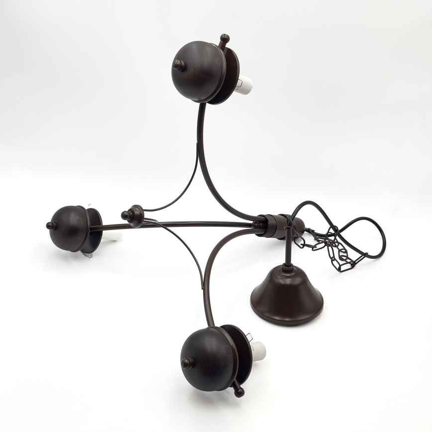 Brilagi - Hanglamp aan een ketting COTTAGE 3xE14/40W/230V eiken/wit