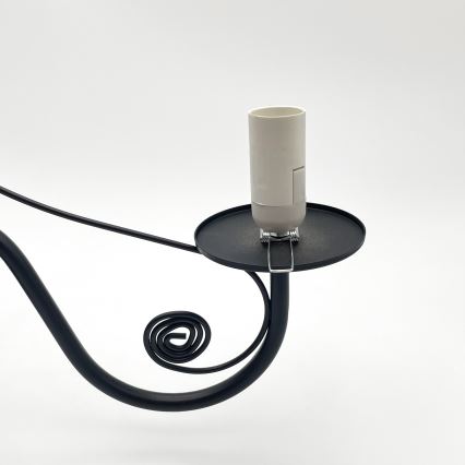 Brilagi - Hanglamp aan een ketting COTTAGE 3xE14/40W/230V zwart/bruin