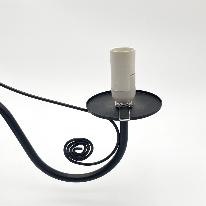 Brilagi - Hanglamp aan een ketting COTTAGE 3xE14/40W/230V zwart/bruin