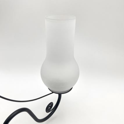 Brilagi - Hanglamp aan een ketting COTTAGE 3xE14/40W/230V zwart/wit