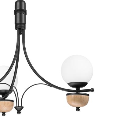 Brilagi - Hanglamp aan een ketting COTTAGE 3xG9/40W/230V beuken/wit
